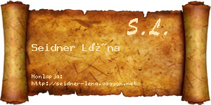 Seidner Léna névjegykártya